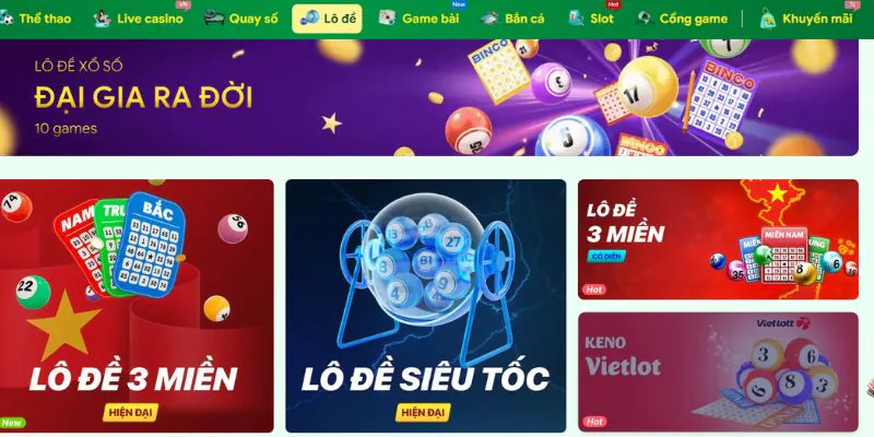 Gia nhập vào những tựa game xổ số nhận thưởng lớn